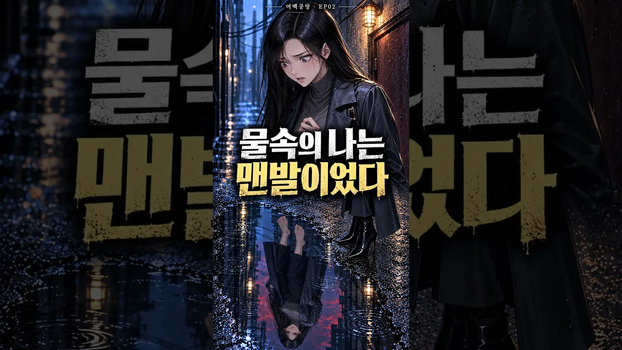나는 부츠를 신었는데, 물속의 나는 맨발이었다