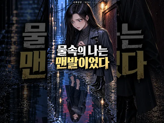 나는 부츠를 신었는데, 물속의 나는 맨발이었다