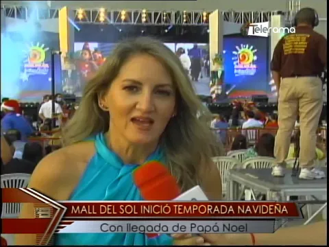 Mall del Sol inició temporada navideña con llegada de Papá Noel