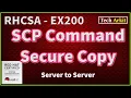 How to Copy Data Linux Server to Linux scp command RHCSA 8 Certification Tech Arkit
