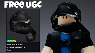 Free UGC Limited How To Get Black Hat w Scarf In My Avatar Roblox Free UGC