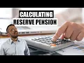 Military Retirement Calculating a Reserve Pension