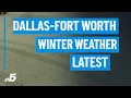 Snow begins falling in Fort Worth wet roads in Dallas NBCDFW