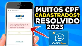 Muitos CPF CADASTRADOS no CAIXA TEM 2023 - COMO RESOLVER ✅