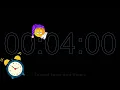 4 Minute Alarm Clock Countdown - LOUD Alarm Dark Mode