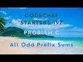 Codechef Starters 197 PROBLEM C All Odd Prefix Sums CPP Java Codes