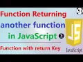 Function Returning Function JavaScript Functions with Return Value Tutorial Function in JS