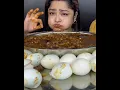Download Lagu SPICY SPICY PINDI CHOLE WITH FLUFFY BHATURE AND 15 BOILED EGGS, BASMATI RICE | ASMR EATING MUKBANG