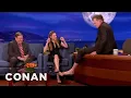 Shailene Woodley Clasps Feet With Conan CONAN on TBS
