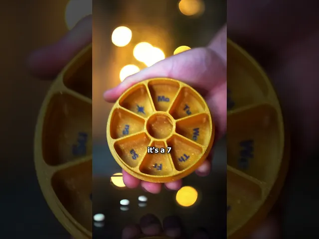 Sun & Moon 7 Day Pill Organizer video thumbnail