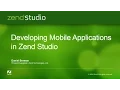 Developing Mobile Apps in Zend Studio
