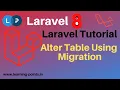 Alter Table Using Migration How to add new column to existing table using migration Laravel 8