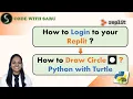 Draw Circle using Python in Replit Python with Turtle Code with Saru