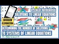 Determining When a Linear System Has No Infinite or Unique Solutions ATAR Specialist AP Lin Alg