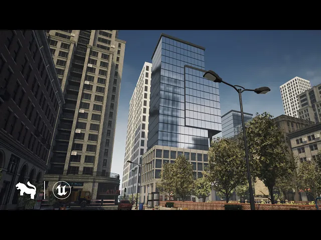 [UE4 Free Content] Modern City Downtown Trailer-Unreal Engine Market 2020 May Sponsored Free Content