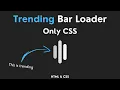 Create Trending Bar Loading Animation in CSS CSS Bar Loader FrontendDUDE