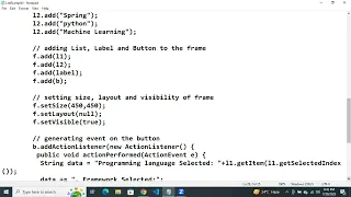 Java AWT List Example 2