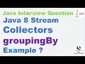 Java 8 Stream Collectors groupingBy Example Java Stream APIs interview question