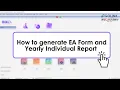 SQL Payroll How To Generate EA Form Yearly Individual Report