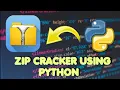 How to crack password protected zip file using python