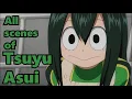 All Scenes of Tsuyu Asui in Season 1 BNHA