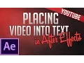 Adobe After Effects CS6 Place Into Text Tutorial