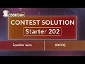 Equalize Juice JUICEQ Starter 202 CodeChef Solution