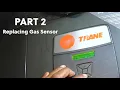 Replacing Gas Sensor on Trane TAM9 Variable Speed Bad Suction Line Temp Sensor - Trane Error code