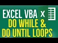 Excel VBA Tutorial for Beginners 42 - Do While and Do Until Loops