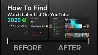 How To Find Watch Later List On YouTube 2025 Step By Step 