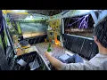 Download Lagu 絶え間ない稲光⚡️雷鳴に怯えるSAで趣味に没頭する独り旅｜35万軽バン車中泊