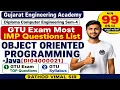 Object Oriented Programming-Java Sem-4 Computer Engineering GTU Most IMP Questions List