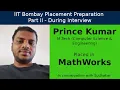 IIT Bombay Placement Preps Part II - During Interview Prince Kumar