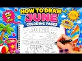 Drawing a June Coloring Pages Easy Relaxing