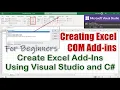 Creating a COM Add-In for Excel Using C in Visual Studio