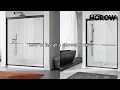 How to Install Your HOROW Semi-Frameless Shower Door Easy DIY Demo