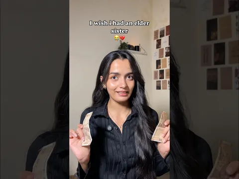 I wish i had an Elder Sister😭💃🏻 #youtubeshorts #funny #hairstyle #skincare #viralvideo #fashion