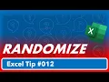 How to Randomize Data Easy Excel Tutorials 012