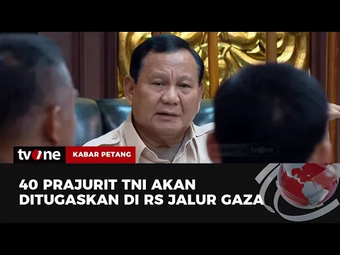 Prabowo Beri Pembekalan 40 Prajurit TNI akan Berangkat ke Jalur Gaza