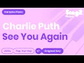 Download Lagu Charlie Puth - See You Again (Piano Karaoke)