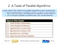 UCSB ECE 254B Lecture 02 A Taste of Parallel Algorithms