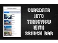 iOS Tutorial SearchBar in TableView - fetch and filter from CoreData in Swift 3 Xcode 8