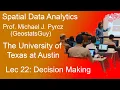22 Spatial Data Analytics Decision Making