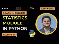 23 Statistics Module in Python Python Tutorial for Beginners Amit Thinks