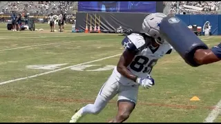 Watch George Pickens CeeDee Lamb Speed Agility Route-Running clinic