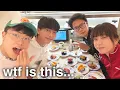 Taste testing the SPECIAL MENU at a Japanese Conveyor Belt Sushi Restaurant