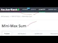 Java Mini-Max Sum HackerRank using arrays comparison for loops