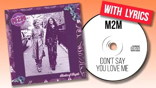 m2m dont say you love me lyrics 