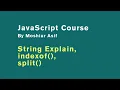 -2 3 String indexof split JavaScript course 2021 JavaScript bangla tutorial 2021