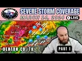 March 14 2024 LIVE Texas Severe Weather Coverage Denton County Hail